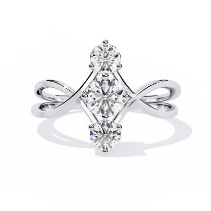 Knot Diamond Ring