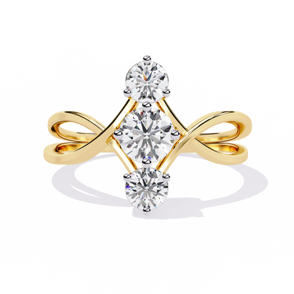 Knot Diamond Ring