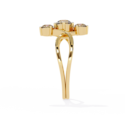Knot Diamond Ring