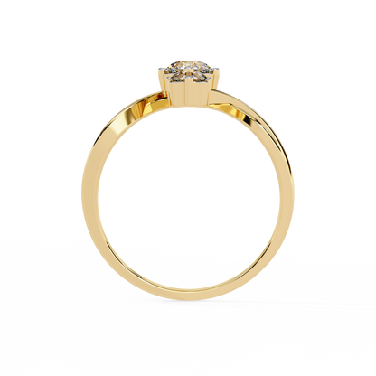 Knot Diamond Ring