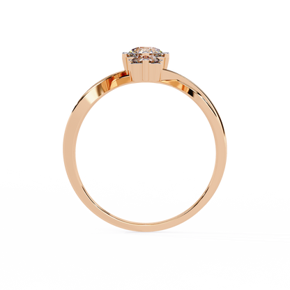 Knot Diamond Ring
