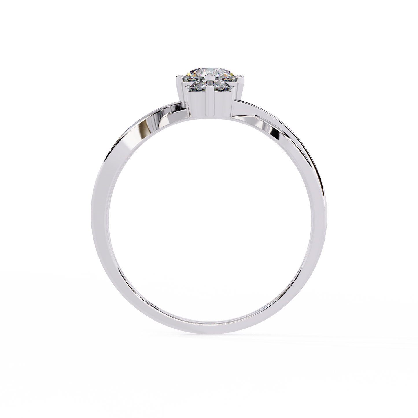 Knot Diamond Ring