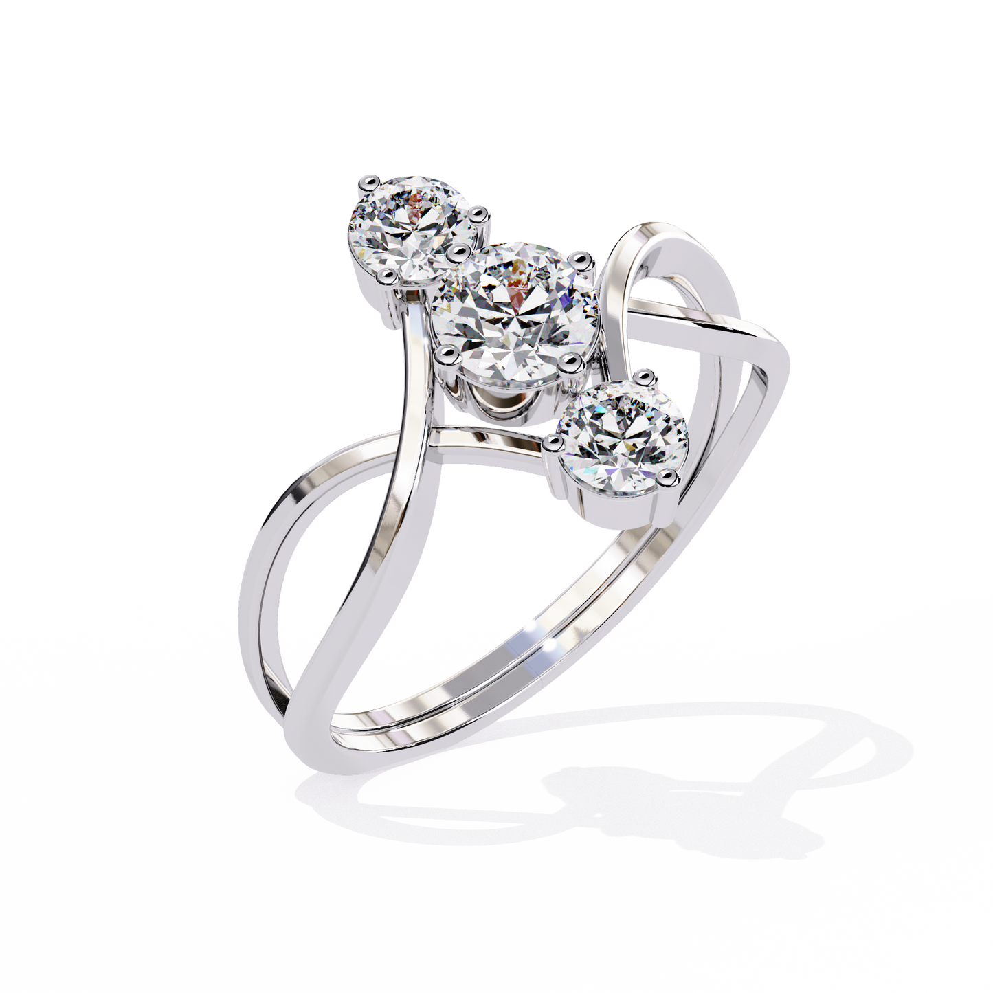 Knot Diamond Ring