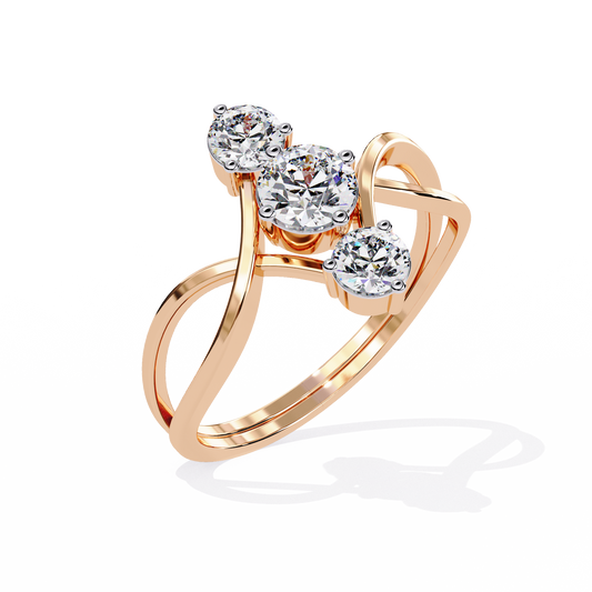 Knot Diamond Ring