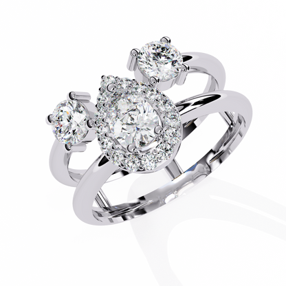 Dual Grace Diamond Ring