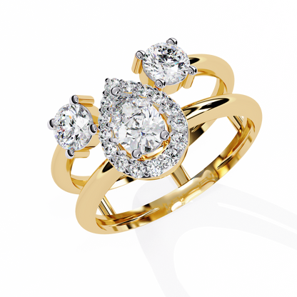 Dual Grace Diamond Ring