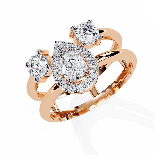 Dual Grace Diamond Ring