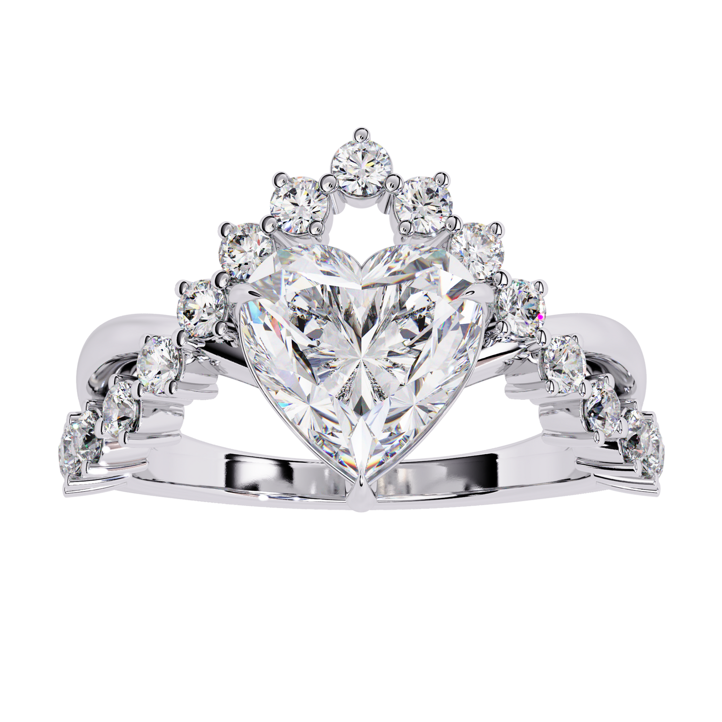 Royal Heart Diamond Ring