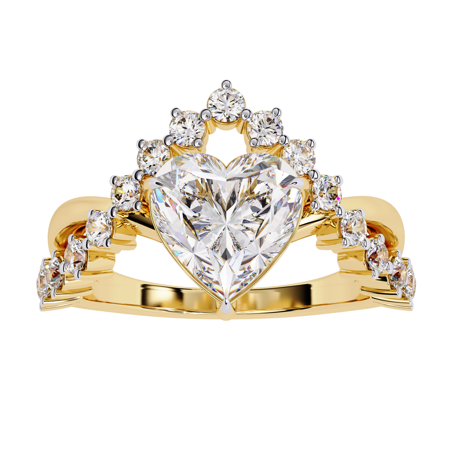 Royal Heart Diamond Ring