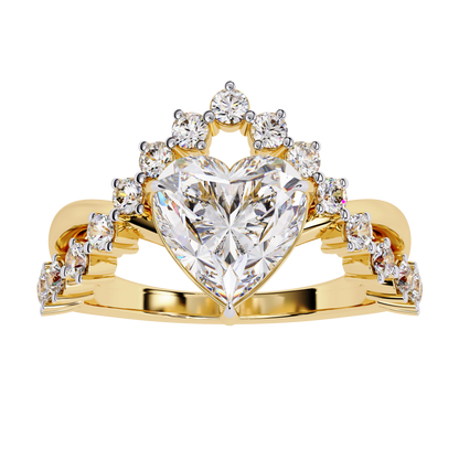 Royal Heart Diamond Ring