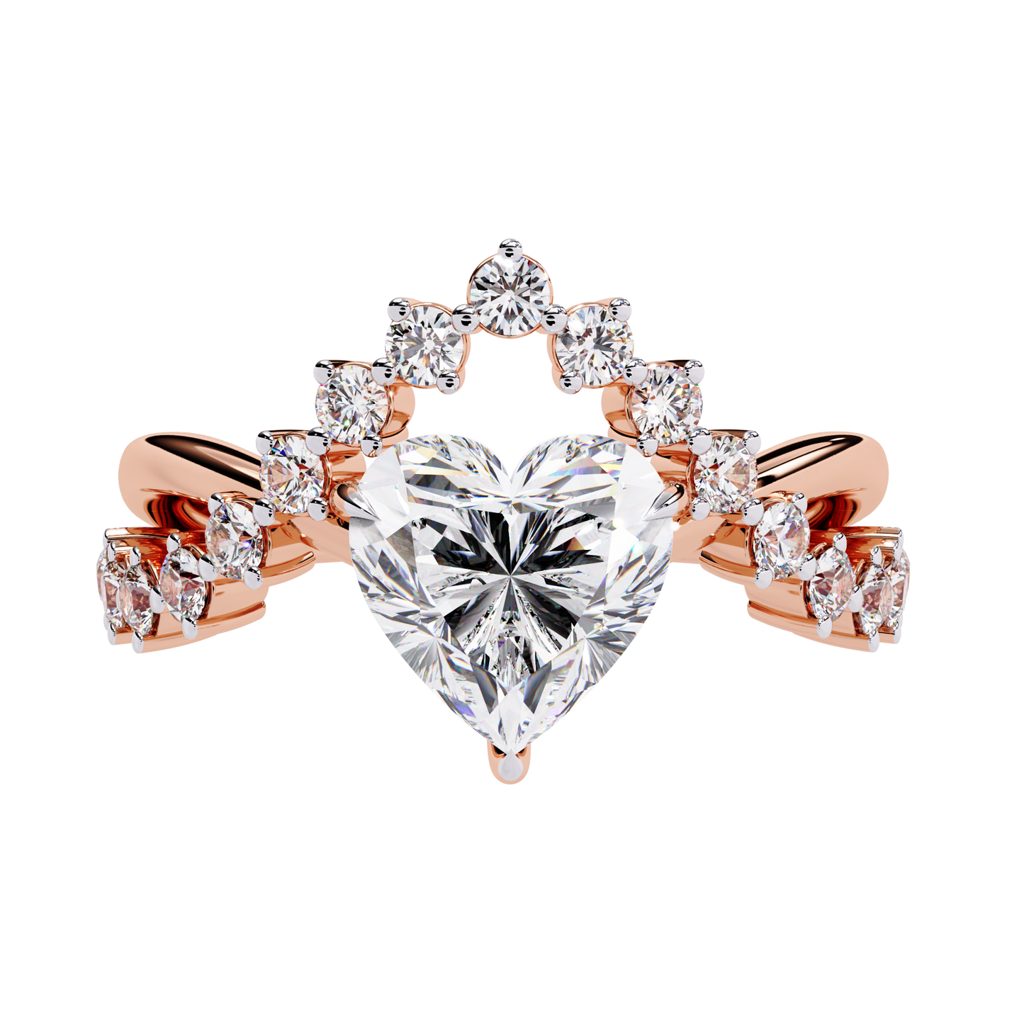Royal Heart Diamond Ring