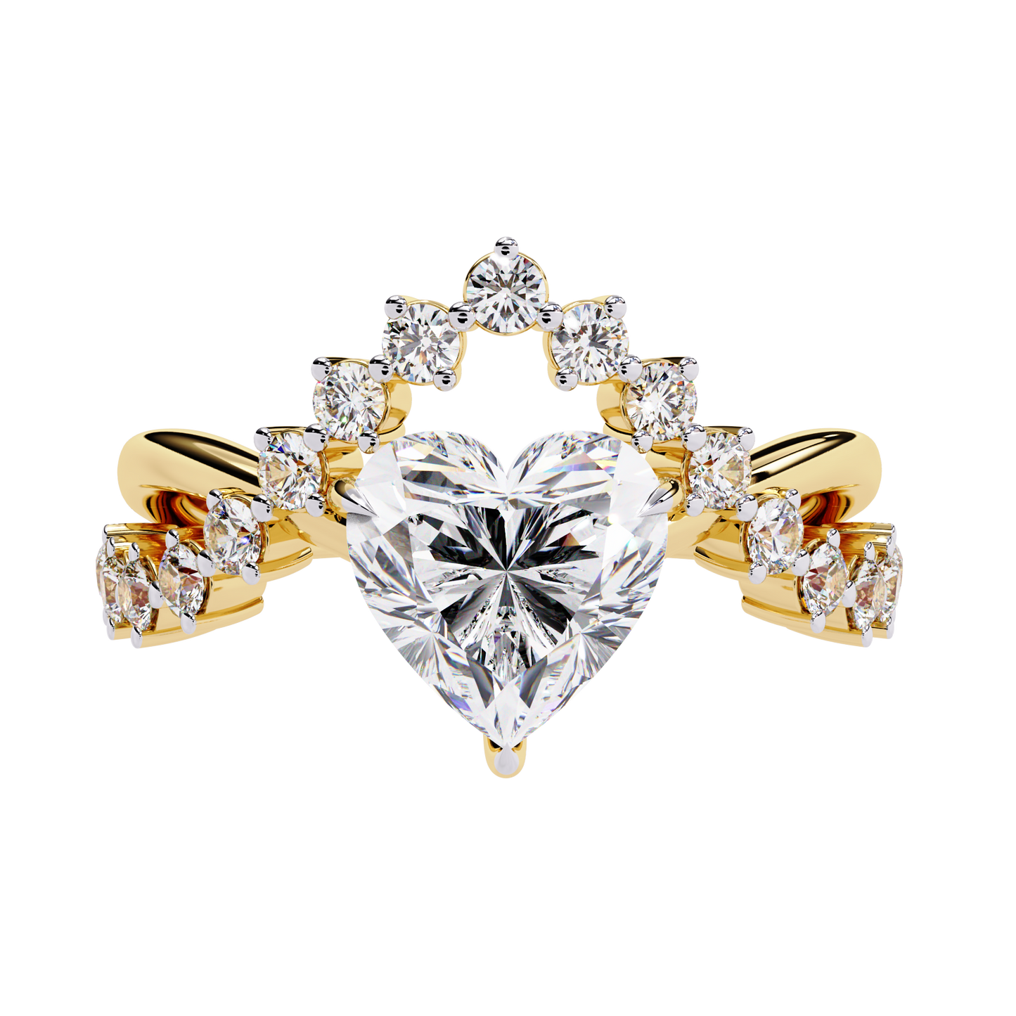 Royal Heart Diamond Ring