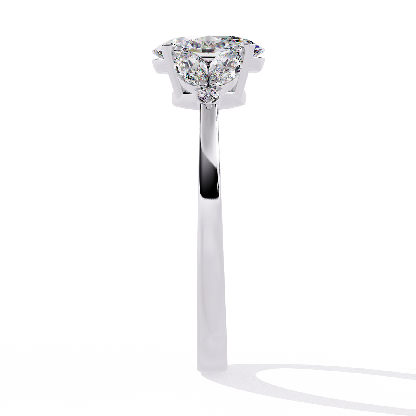Royal Plume Solitaire Ring