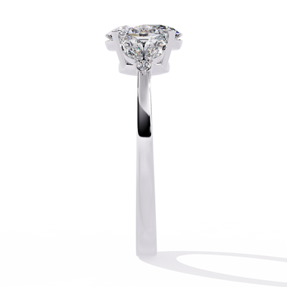 Royal Plume Solitaire Ring