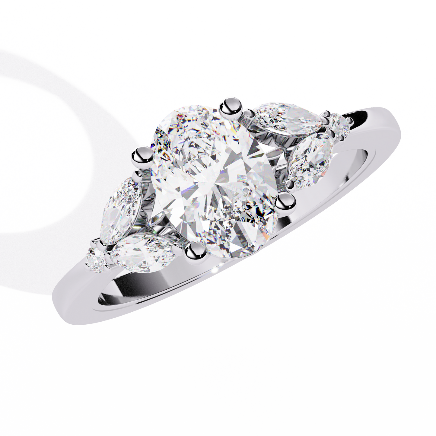 Royal Plume Solitaire Ring