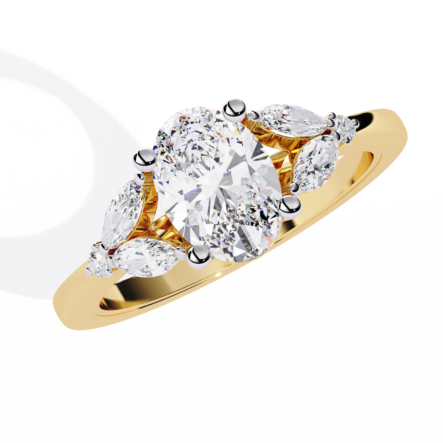 Royal Plume Solitaire Ring