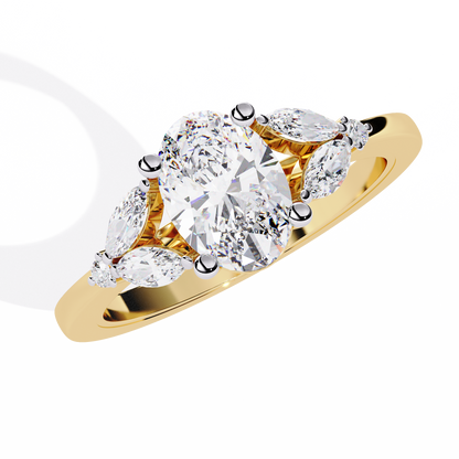 Royal Plume Solitaire Ring