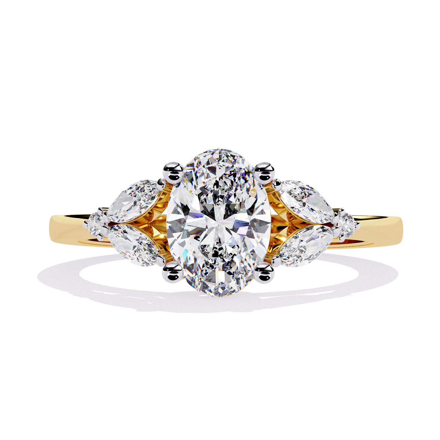 Royal Plume Solitaire Ring