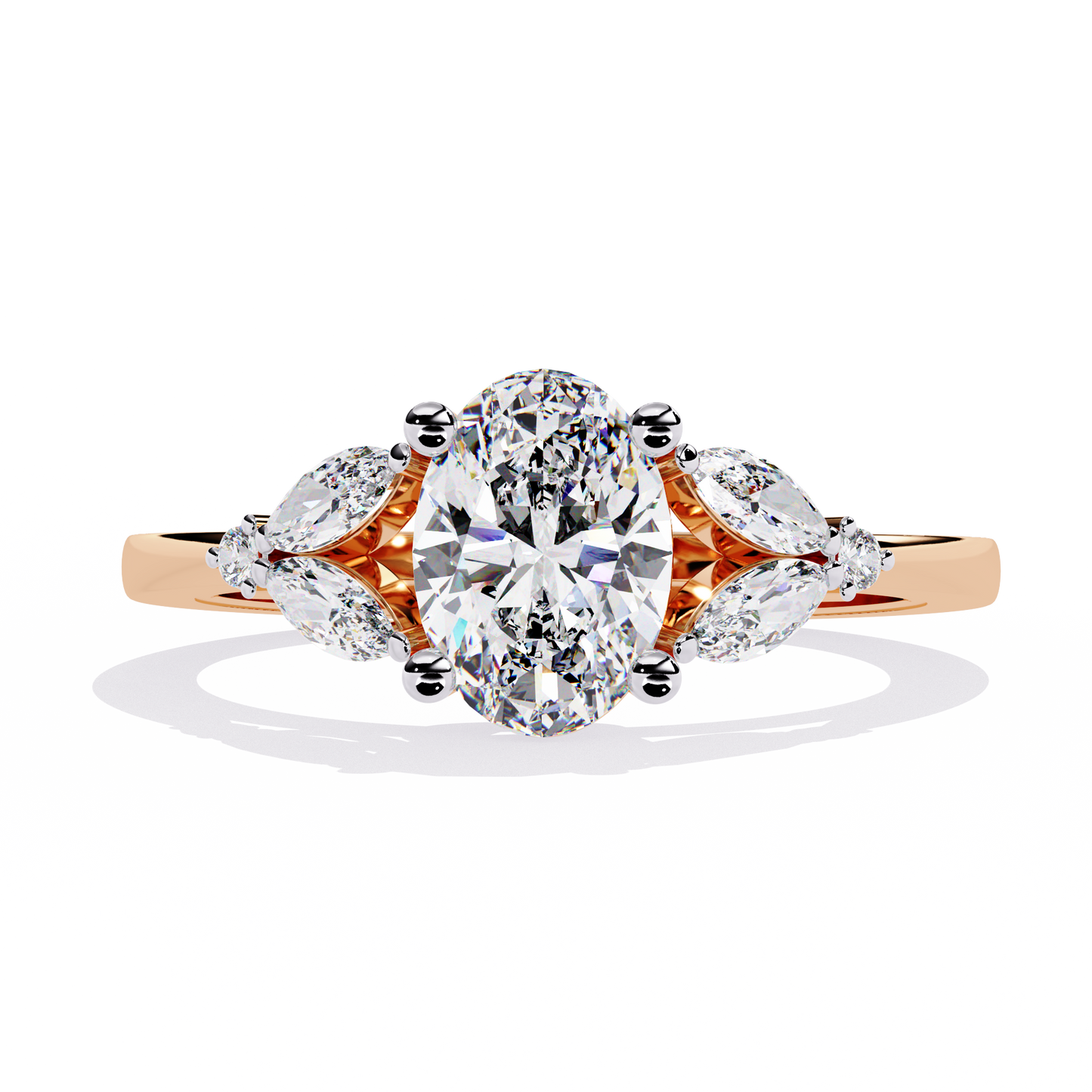 Royal Plume Solitaire Ring