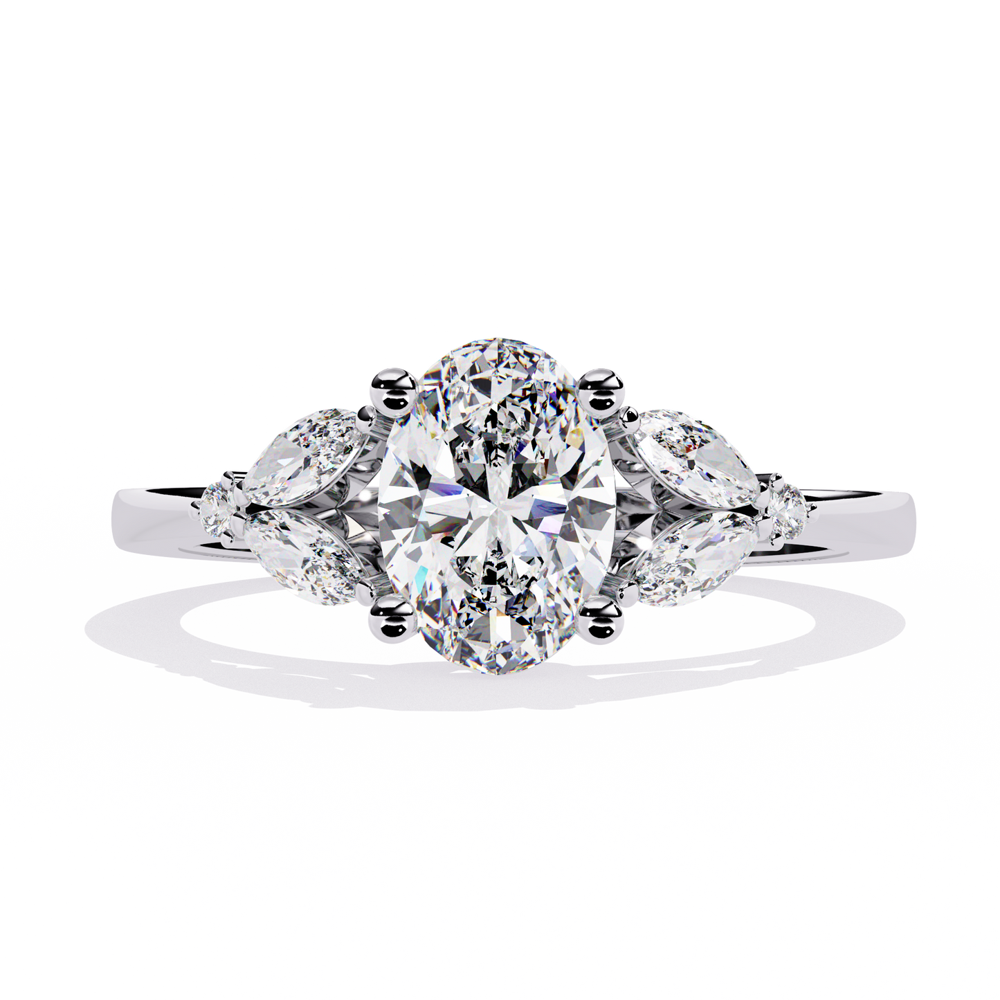 Royal Plume Solitaire Ring