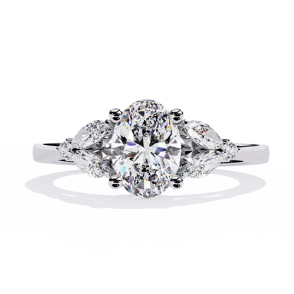 Royal Plume Solitaire Ring