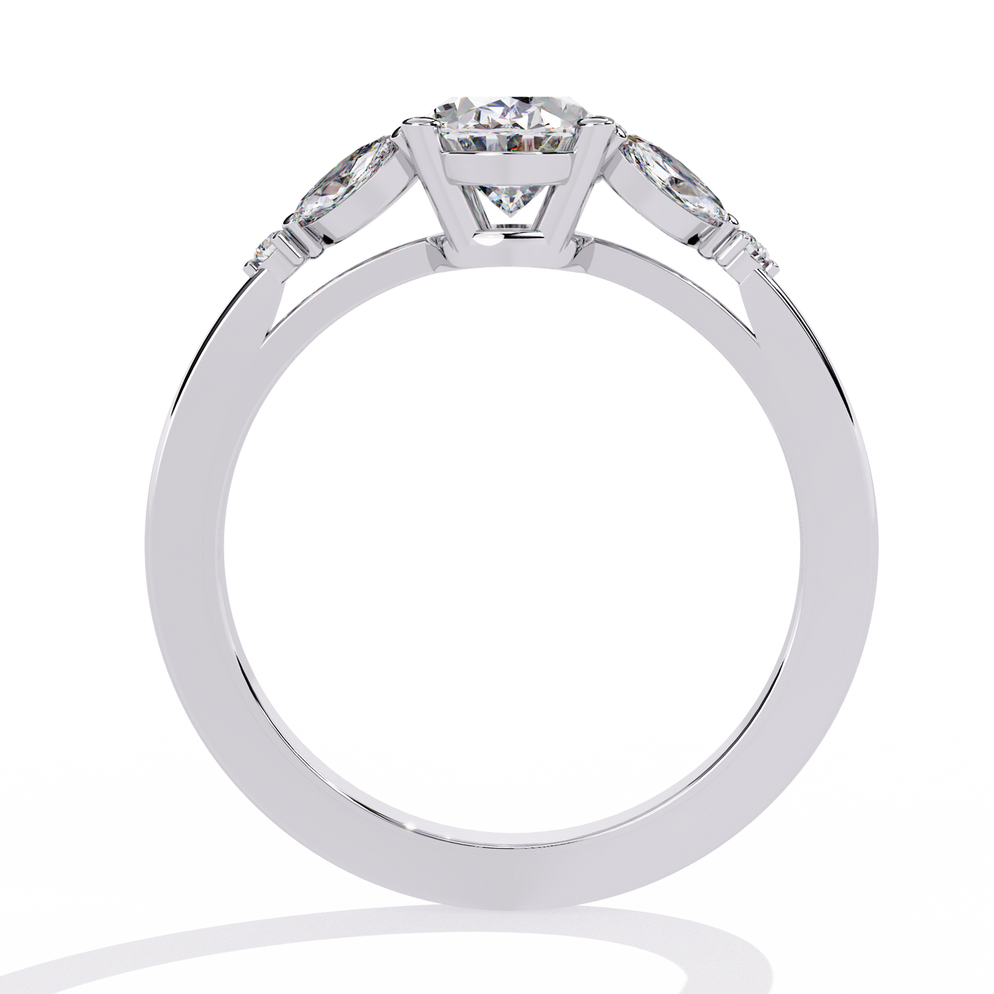Royal Plume Solitaire Ring