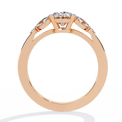 Royal Plume Solitaire Ring