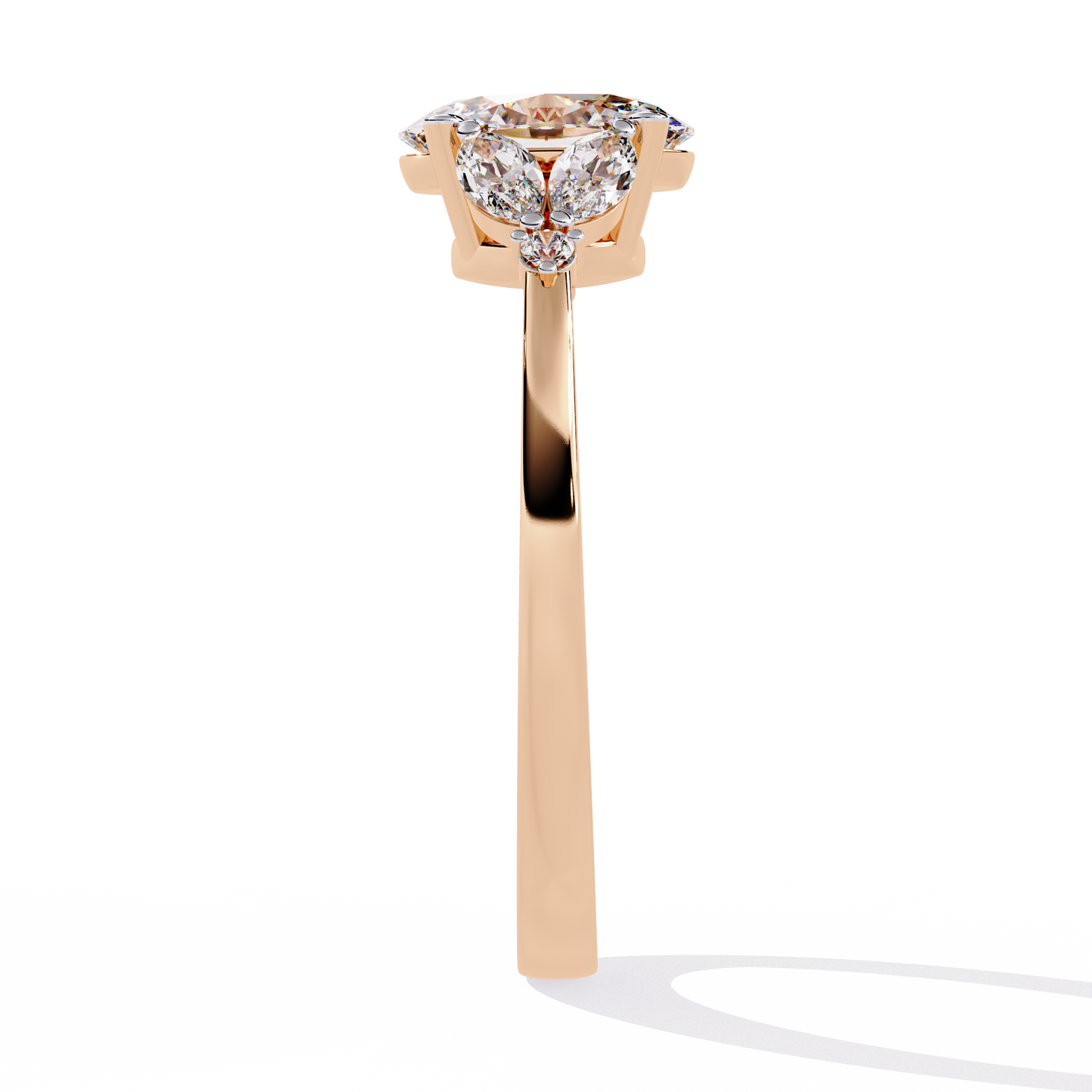 Royal Plume Solitaire Ring