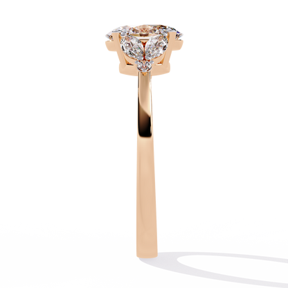 Royal Plume Solitaire Ring