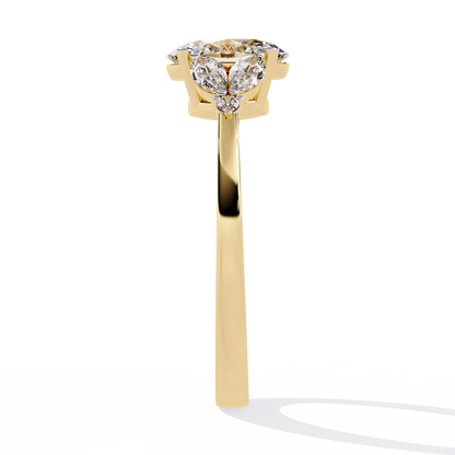 Royal Plume Solitaire Ring