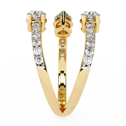 Trinity Bloom Diamonds Ring