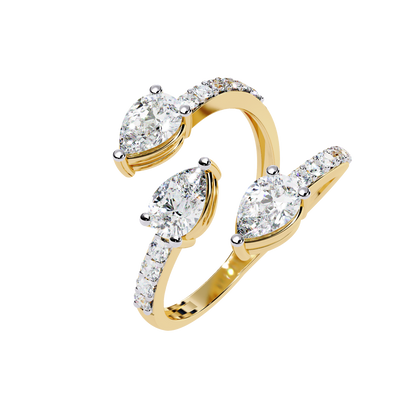 Trinity Bloom Diamonds Ring