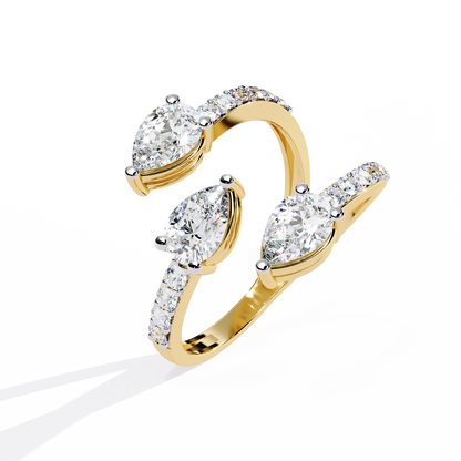 Trinity Bloom Diamonds Ring