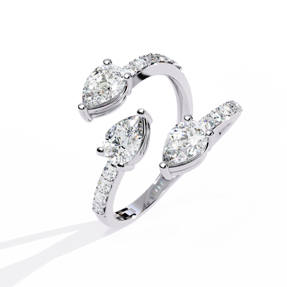 Trinity Bloom Diamonds Ring