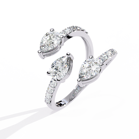Trinity Bloom Diamonds Ring