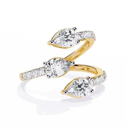 Trinity Bloom Diamonds Ring