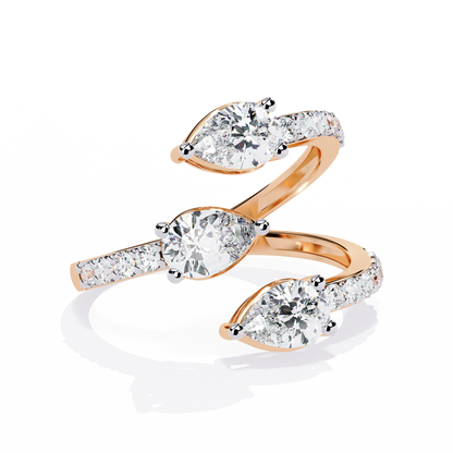 Trinity Bloom Diamonds Ring