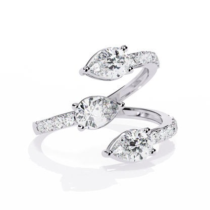 Trinity Bloom Diamonds Ring