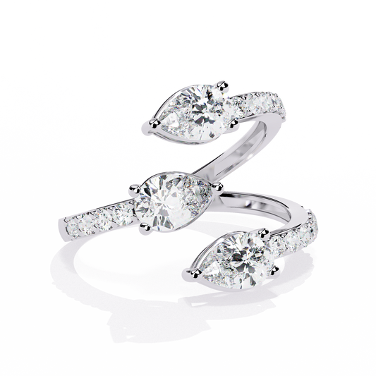 Trinity Bloom Diamonds Ring