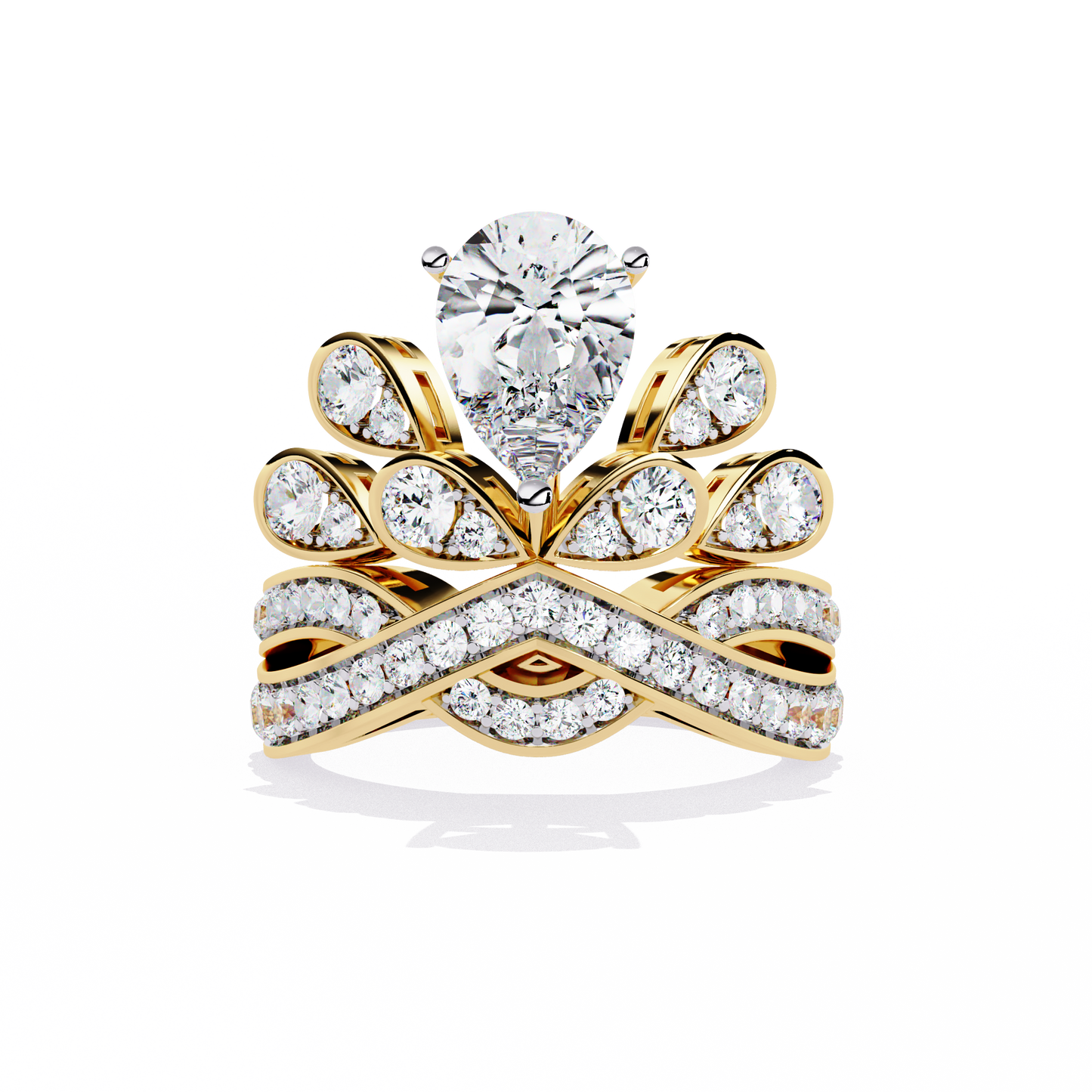 Crown Luster Solitaire Ring