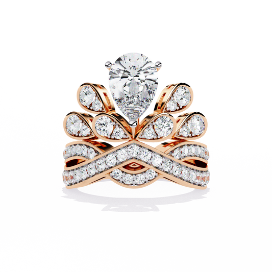 Crown Luster Solitaire Ring