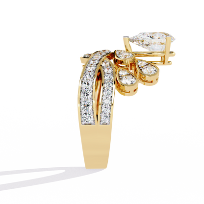 Crown Luster Solitaire Ring