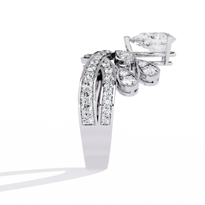 Crown Luster Solitaire Ring
