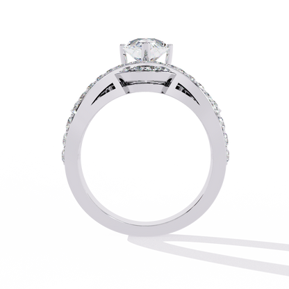 Crown Luster Solitaire Ring