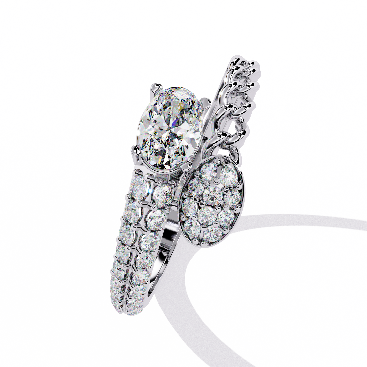 Luxe Emblem Solitaire Ring