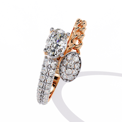 Luxe Emblem Solitaire Ring
