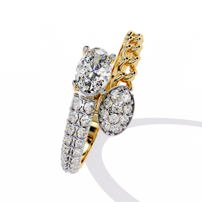 Luxe Emblem Solitaire Ring