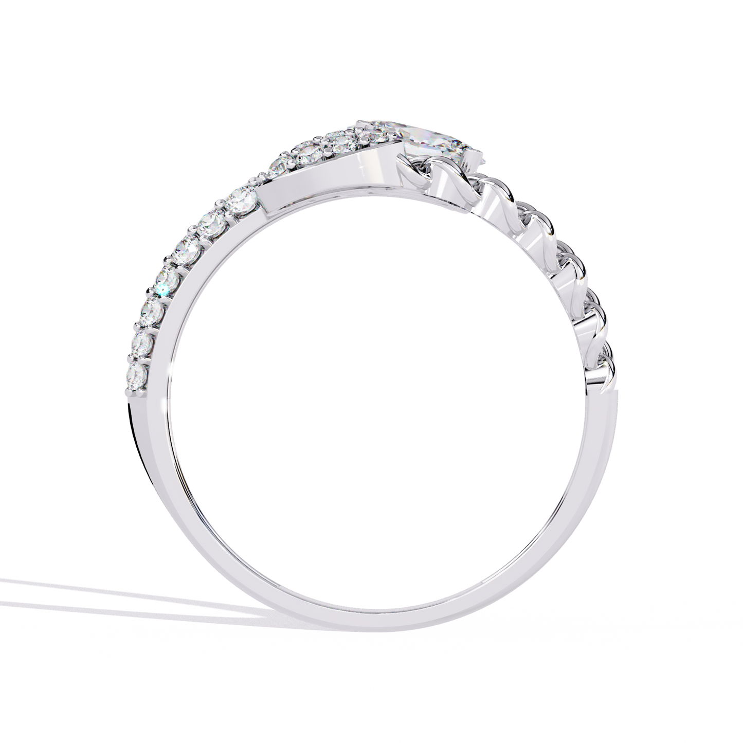 Luxe Emblem Solitaire Ring