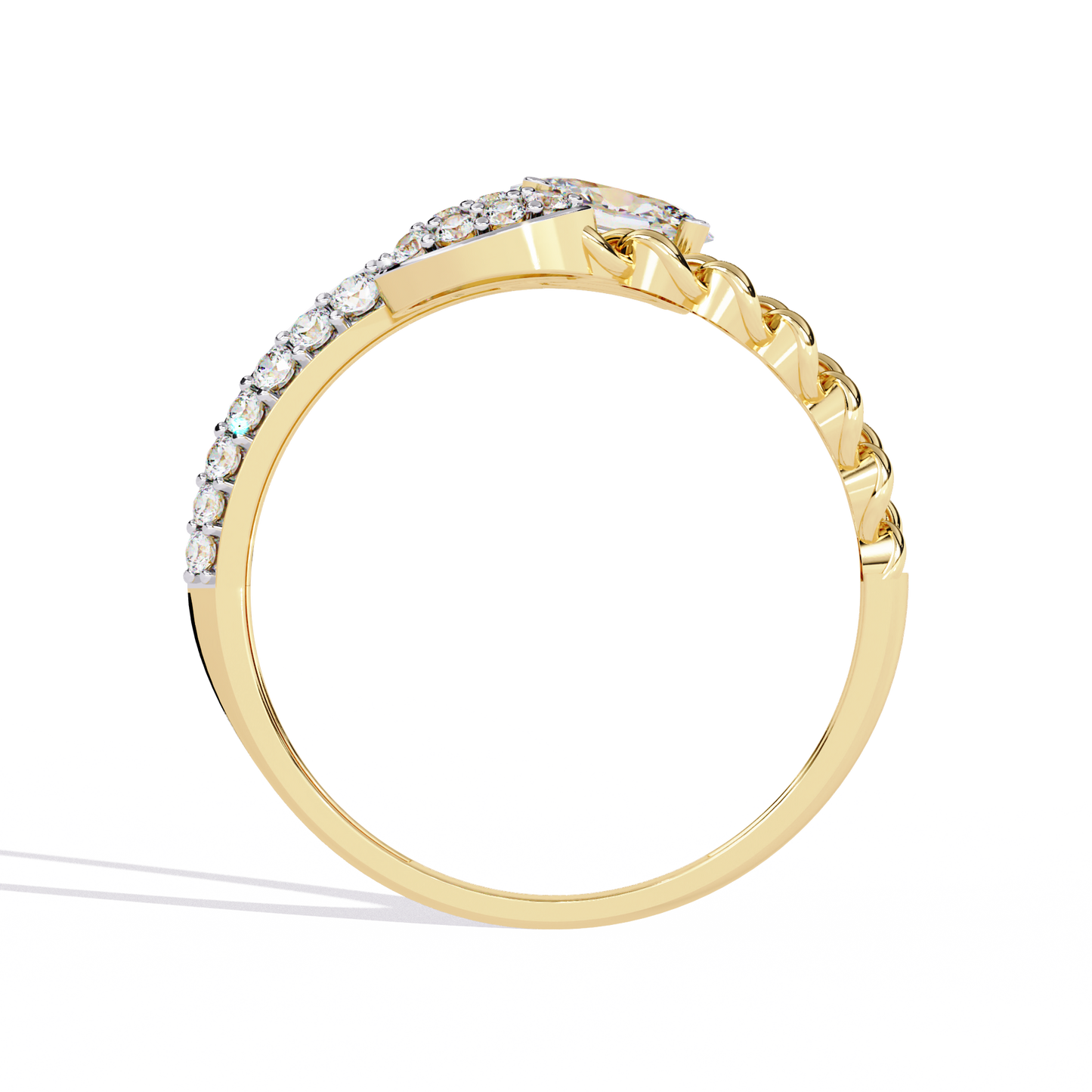 Luxe Emblem Solitaire Ring