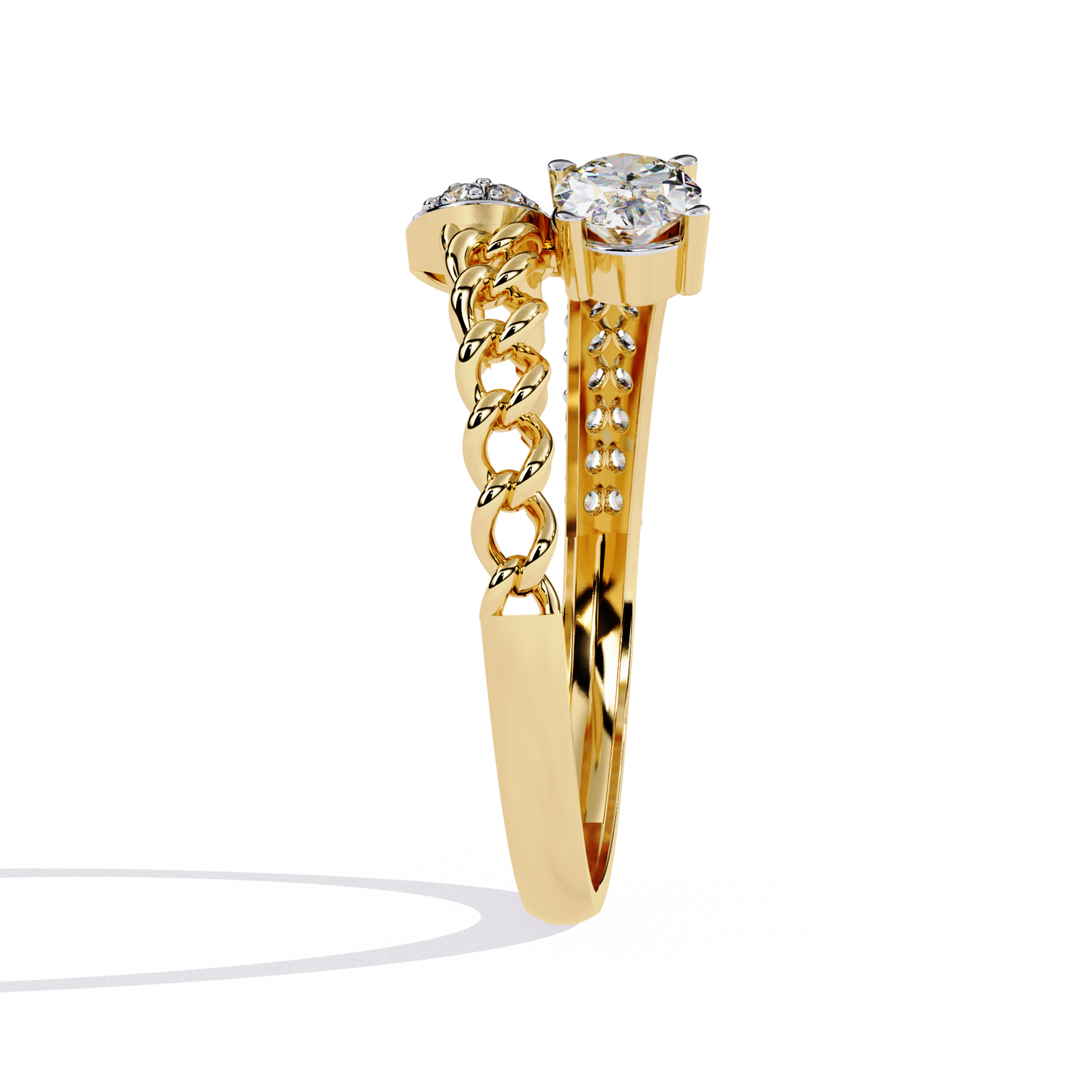 Luxe Emblem Solitaire Ring